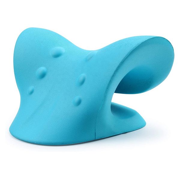 Cervical Traction Neck &amp; Shoulder Pillow For Spine Alignment &amp; Pain Relief