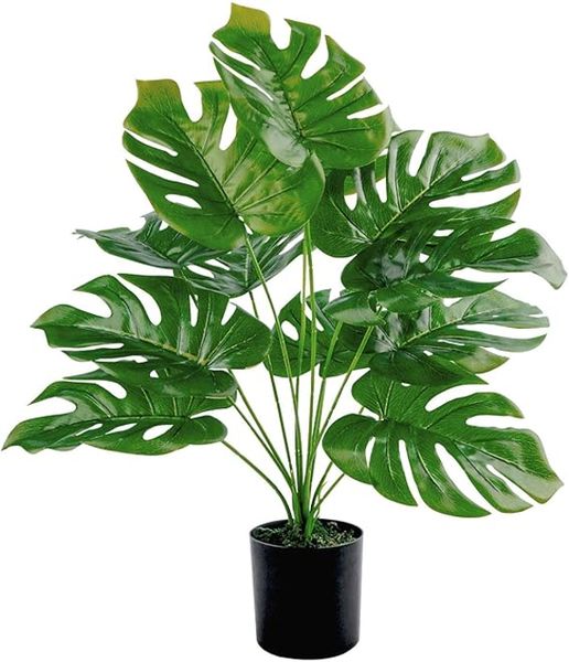 J P Artificial Monstera plant for Indoor and Outdoor Home Office Decor