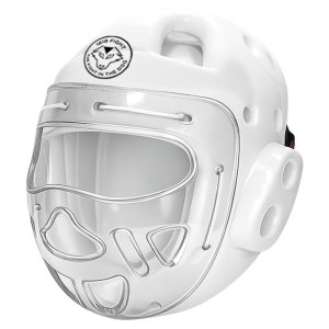Combat Helmet - Karate, Taekwondo &amp; MMA Full Face Head Protection