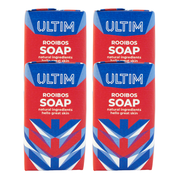 ULTIM - Men's Soap Bars Rooibos 4 x 115g - Artisan - Natural Ingredients