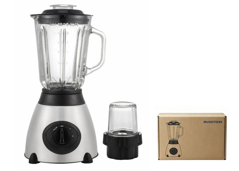 MUSKETEER 400W 1.5L Stainless Steel Blender , Grinder &amp; Smoothie Maker