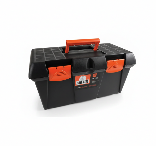 Big Jim 48 cm Stackable Toolbox with Removable Tray for Tools
