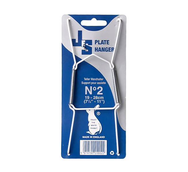 Bulk Pack x 10 Plate-Hanger Plastic Coated. Size-2 For 19-28cm Plates.