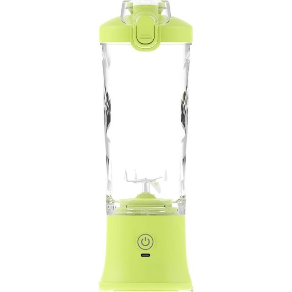 600ml Large Capacity Portable Blender Cup, USB Rechargeable Smoothie Mixer