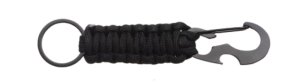 Camping Keyring Survival Kit With Bottle Opener- Black
