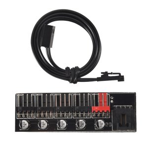 5 Port PC for 4 Pin PWM Cooler Cooling Fan Computer Cables Connectors