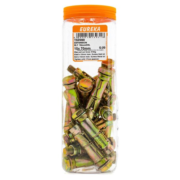 EUREKA Expansion Bolts 10 x 70mm Q:20 T3Z090