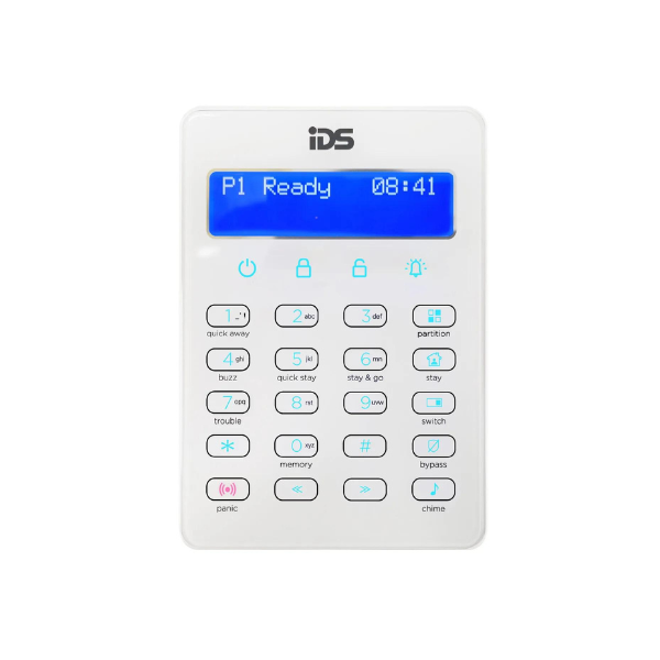 IDS XSeries Touch LCD Keypad - White
