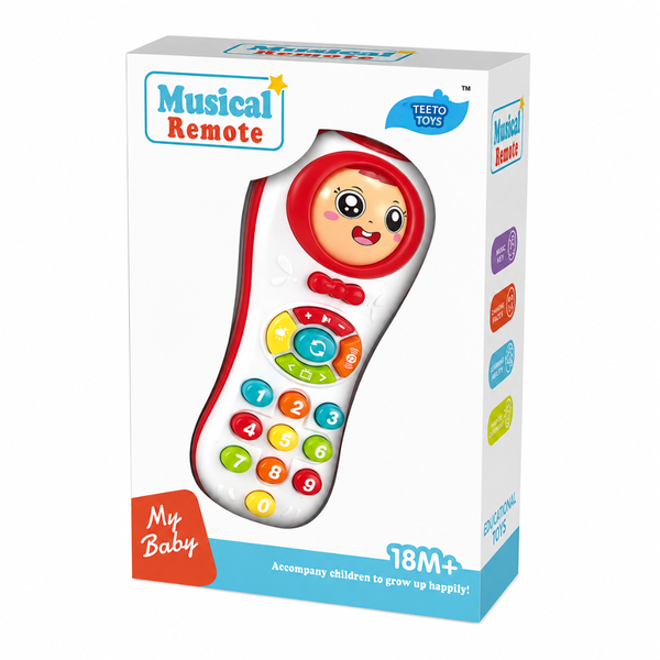 Musical Remote Control Toy for Toddlers &amp; Baby Kids