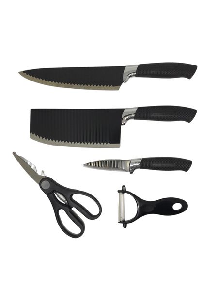 Professional Home Non-Stick Coated Kitchen Knife Set - 5-Piece