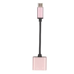 2in1Headphone Adapter Type C to 3.5mm Port Charging Port Earphone Converter