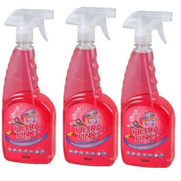 Ultra Clean Ultra Pink Spray 750ml (Pack of 3)