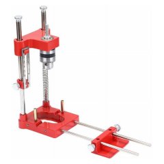 Red Woodworking Drill Guide With Complete Accessories, Lightweight and Strong