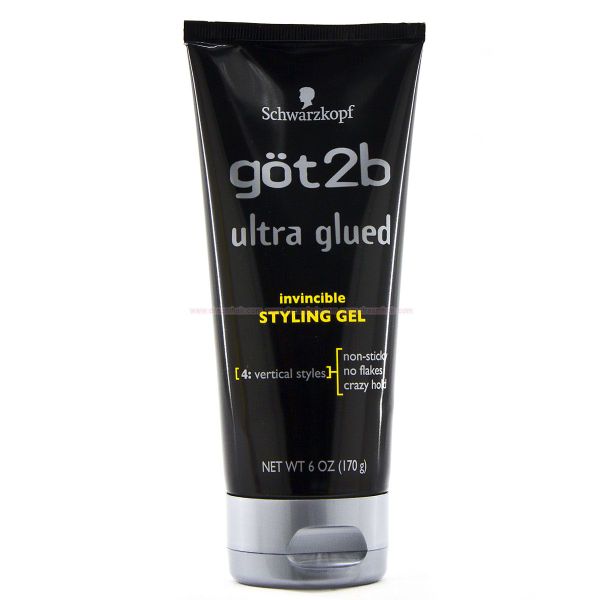 Got2b Ultra Glued Invincible Styling Hair Gel, 170g 6 Ounces 1 Tube