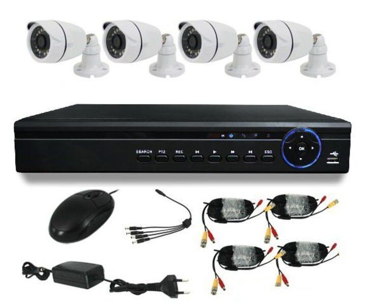 Andowl Full HD 4K Wireless Smart Camera - Waterproof 4 Channel CCTV Kit