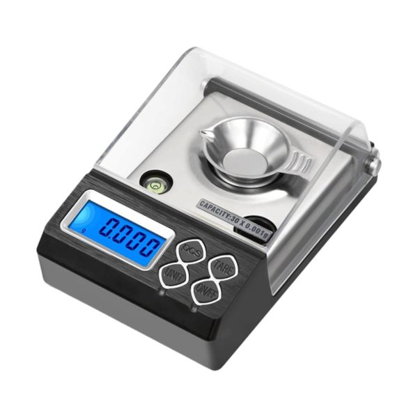 Portable Digital Jewelry Scale 50g/0.001g Precision with Tweezers, Pouch