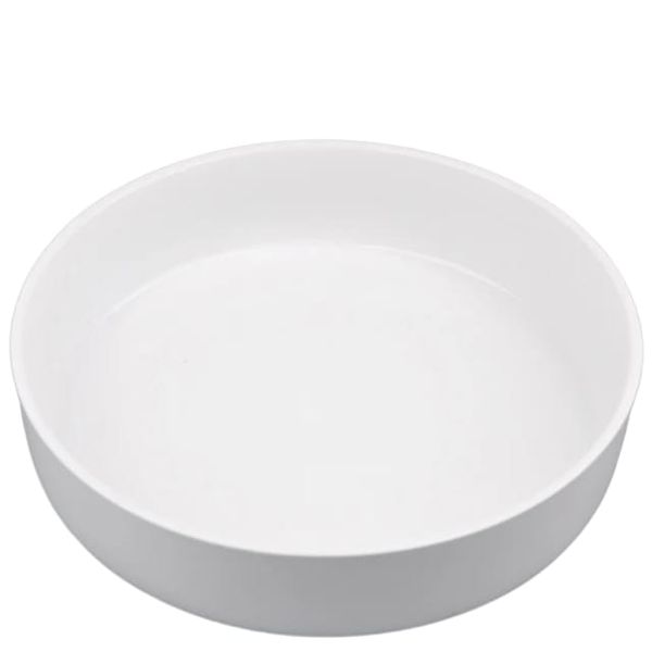 Portable Non-Slip Double Ceramic Round Bowl