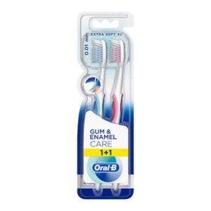 Oral-B Gum &amp; Enamel Toothbrush 2 pack Extra soft Sensitive crossaction