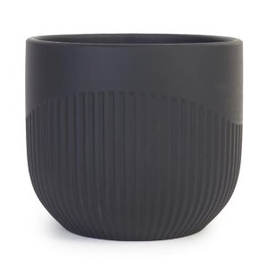 Slate Flute Pot 14x12cm