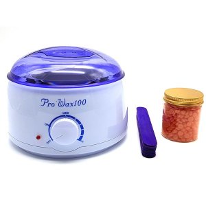Bufftee Pro Wax 100 Wax Warmer with Wax pellets &amp; Wooden Mixing Sticks