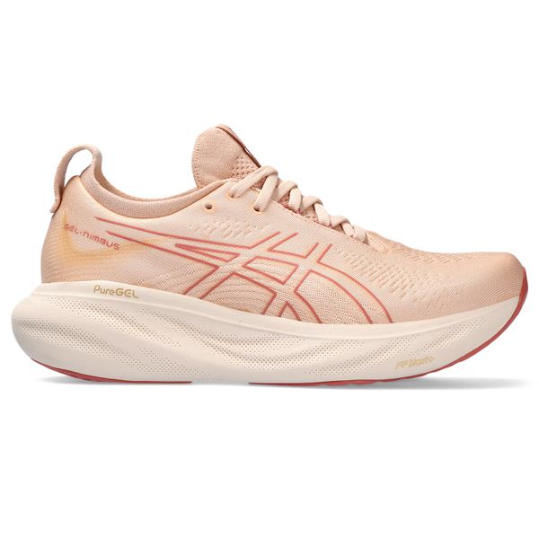 ASICS Women's GEL-NIMBUS 25 Road Running Shoes - Pale Apricot/Light Garnet