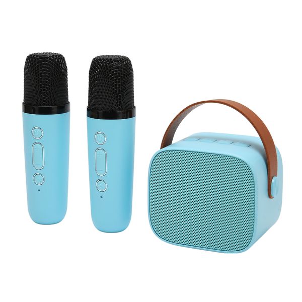 Karaoke Machine, 2 Mics, Blue