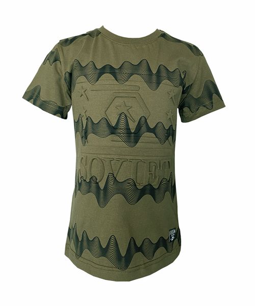 Soviet Orb Boys Short Sleeve Rotary Print T-Shirt - Fatigue