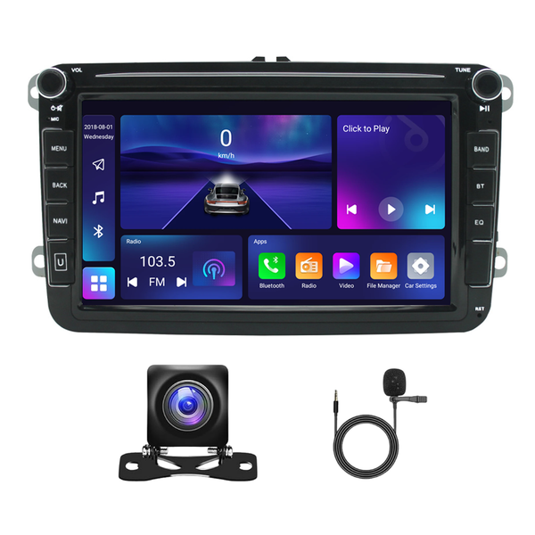 Android 8inch Universal Volkswagen With Camera Touch Screen GPS CarPlay