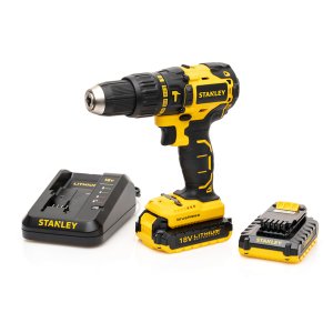 Stanley Brushless 18V Cordless Hammer Drill - 2 x 2Ah Battery In Kitbox