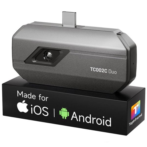 TOPDON TC002C Duo Thermal Imaging Camera, 256×192 IR, USB-C, Android &amp; iOS