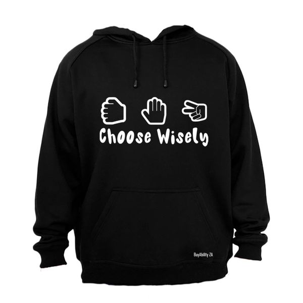 Choose Wisely - Mens - Hoodie - Grey