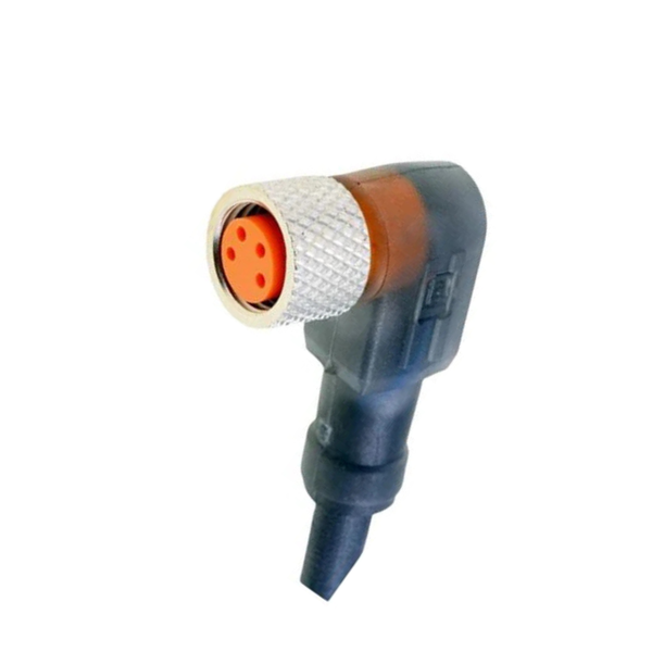 RKMWV 4-225/2M M8 Right-Angle Female Connector, 4-Pin, 2m PUR Cable