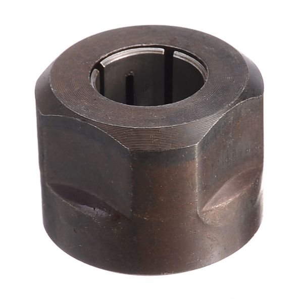 1Pc Black Metal Collet Nut Plunge Router Parts 12.7Mm Center Hole