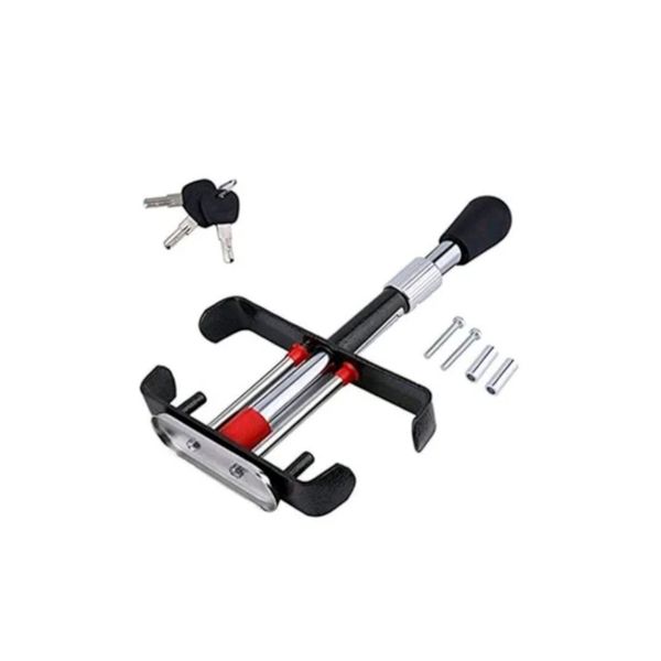 Car Brake Clutch Pedal Anti Theft Adjustable Security Clamp Lock