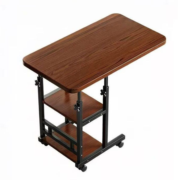 Movable Height-Adjustable Side Table, Mobile office desk