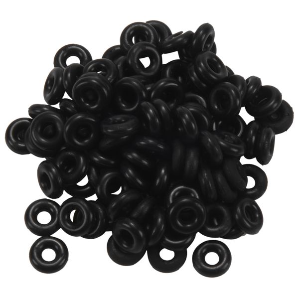 100pcs Rubber Carp Fishing Terminal Tackle Round Fishing O Rings Nonslip S