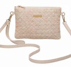 Women's Woven Shoulder &amp; Crossbody Handbag - Small Stylish Casual Bag.