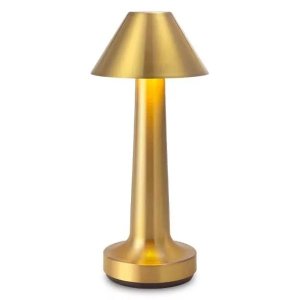 B-TD25 Rechargeable LED Table Lamp Touch 3 White Modes 6000K Cone Lamp