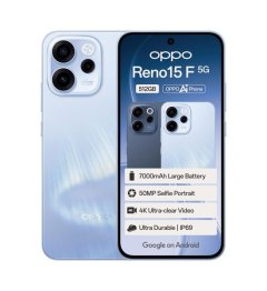 OPPO Reno15 F 5G AI Smartphone - Aurora Blue - 7000mAh