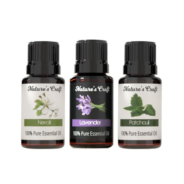 Nature's Craft 3 Pack Essential Oils - Relax And Calming Oils