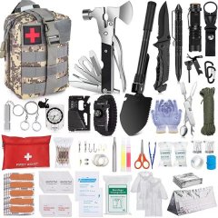Tactical Survival Multi-Function Kit - 36 in 1 - ACU-Camouflage Bag