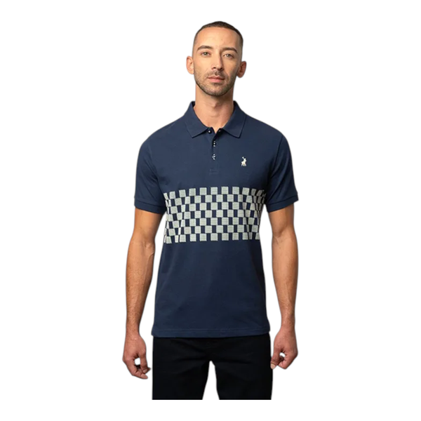 Polo Mens Monogram Sleeve Short Sleeve Golfer