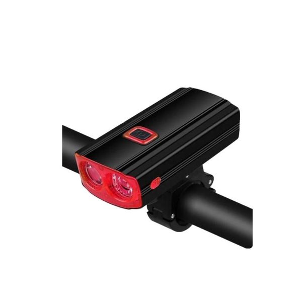 Aerbes AB-ZX06-1 Dual Light Source Wireless Code Meter Bicycle Front Light