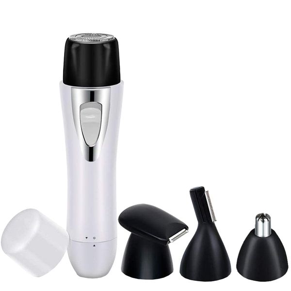 4 In 1 Lady Epilator Electric Shaver Hair Removal Set - White