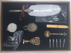 12 pcs Calligraphy Feather Pen Gift Set