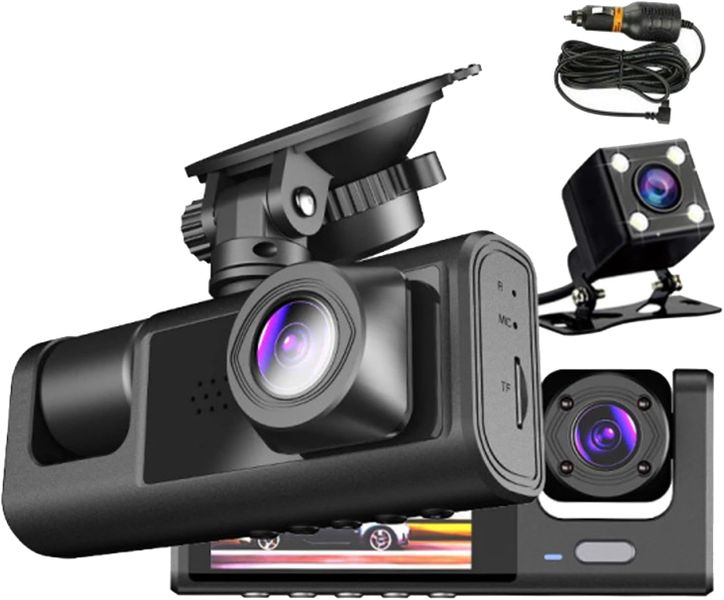 1080P Full HD Dash Cam Front and Rear, 170 Wide Angle