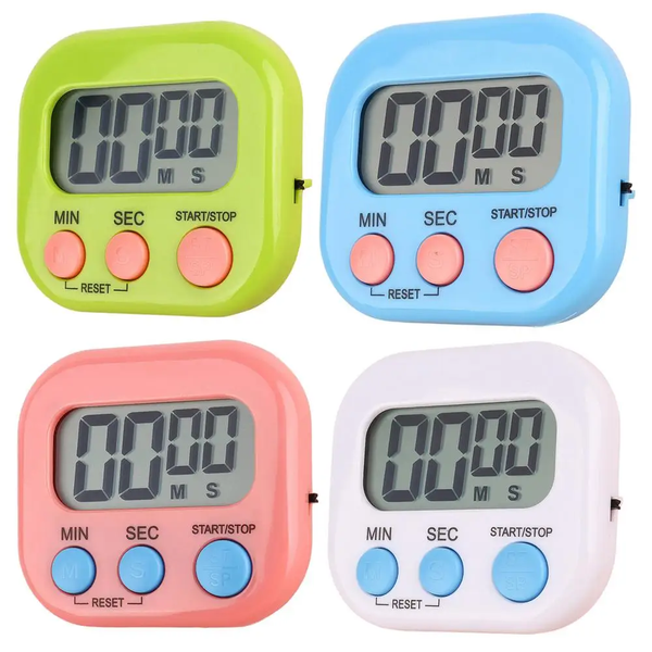 Magnetic Digital Timer Multifunctional Electronic Timer - 4 Pieces