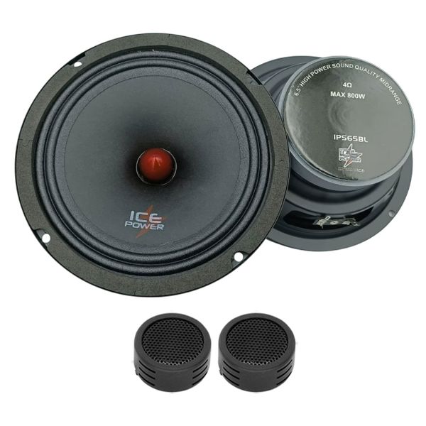 Ice Power IPS65BL 6.5" 1200w Midrange Speakers &amp; Evo Tweeters