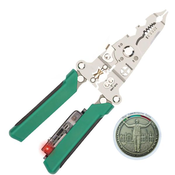 Multi Functional Wire Stripping Pliers Measurable Electricity, Foldable