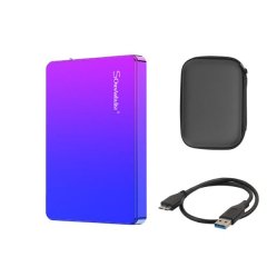 320GB Portable External Hard Drive-True Capacity, Gradient Mirror Design